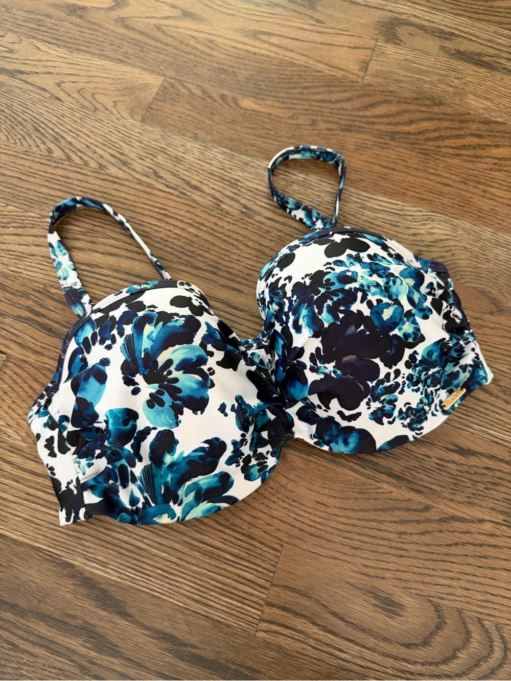 Panache Floral Underwire Bikini Swim Top, 34D
